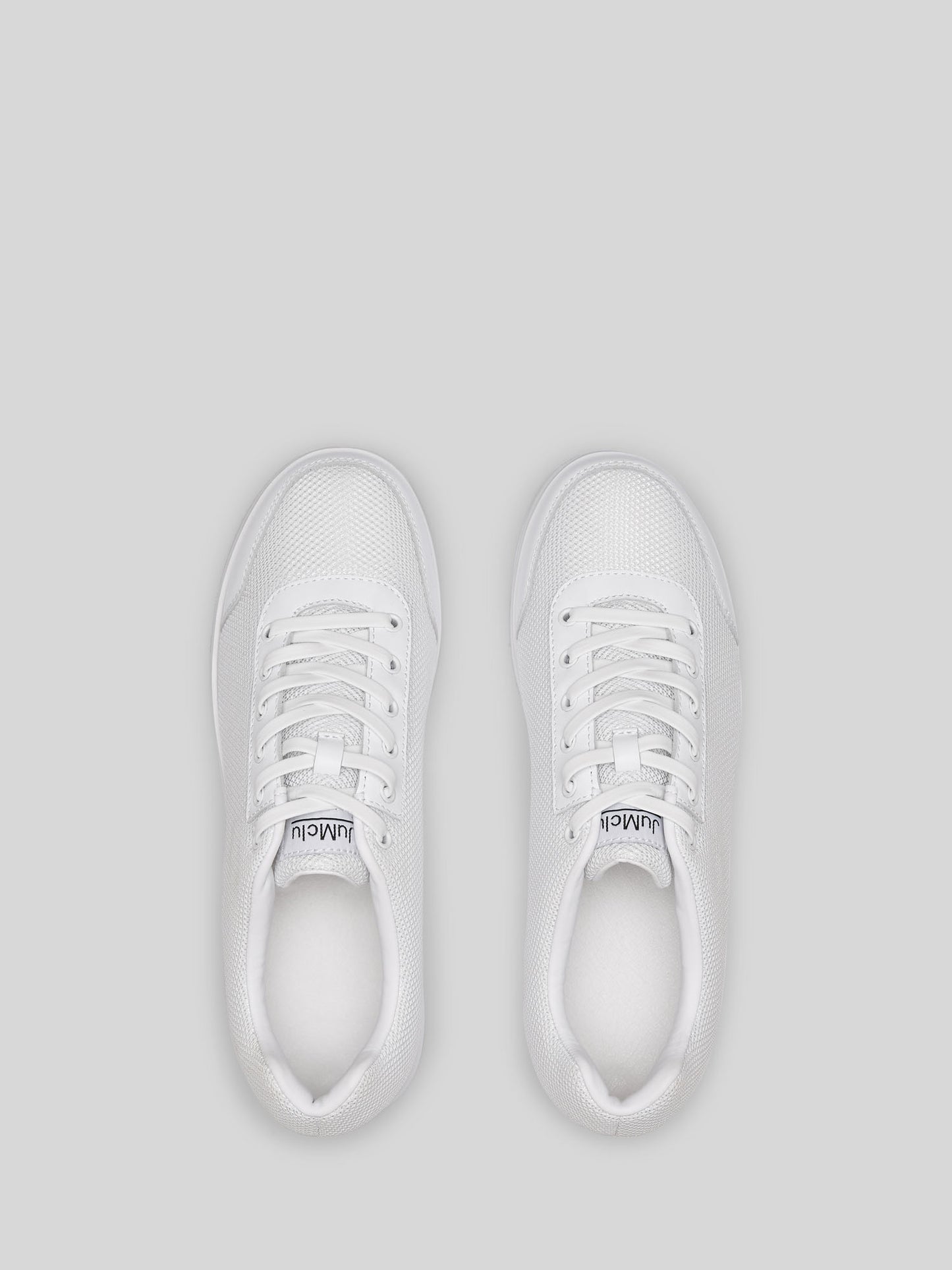 White Leather/Mesh Luxury Fashion Sneaker