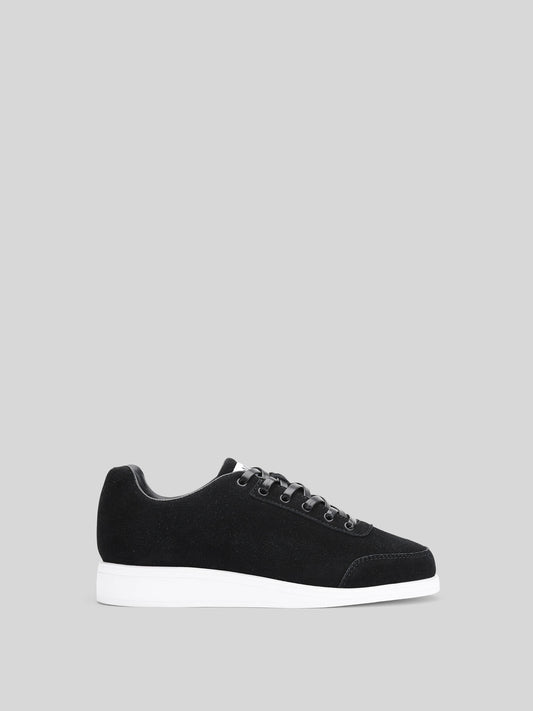 JuMclu Black Suede Luxury Fashion Men’s Portal Sneaker — premium black suede men’s designer sneaker with full‑grain detailing, handcrafted outsole, luxury streetwear silhouette, high‑end fashion footwear, exclusive JuMclu Portal men’s shoe, premium suede upper, industrial design accents, limited‑edition men’s luxury sneaker, modern black suede fashion trainer for men. Shoes trainers 