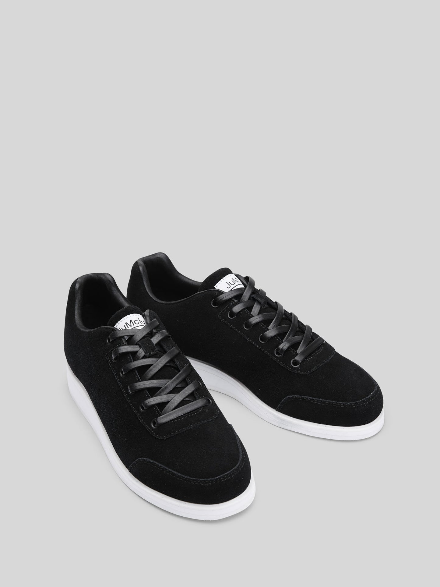 JuMclu Black Suede Luxury Fashion Men’s Sneaker BS