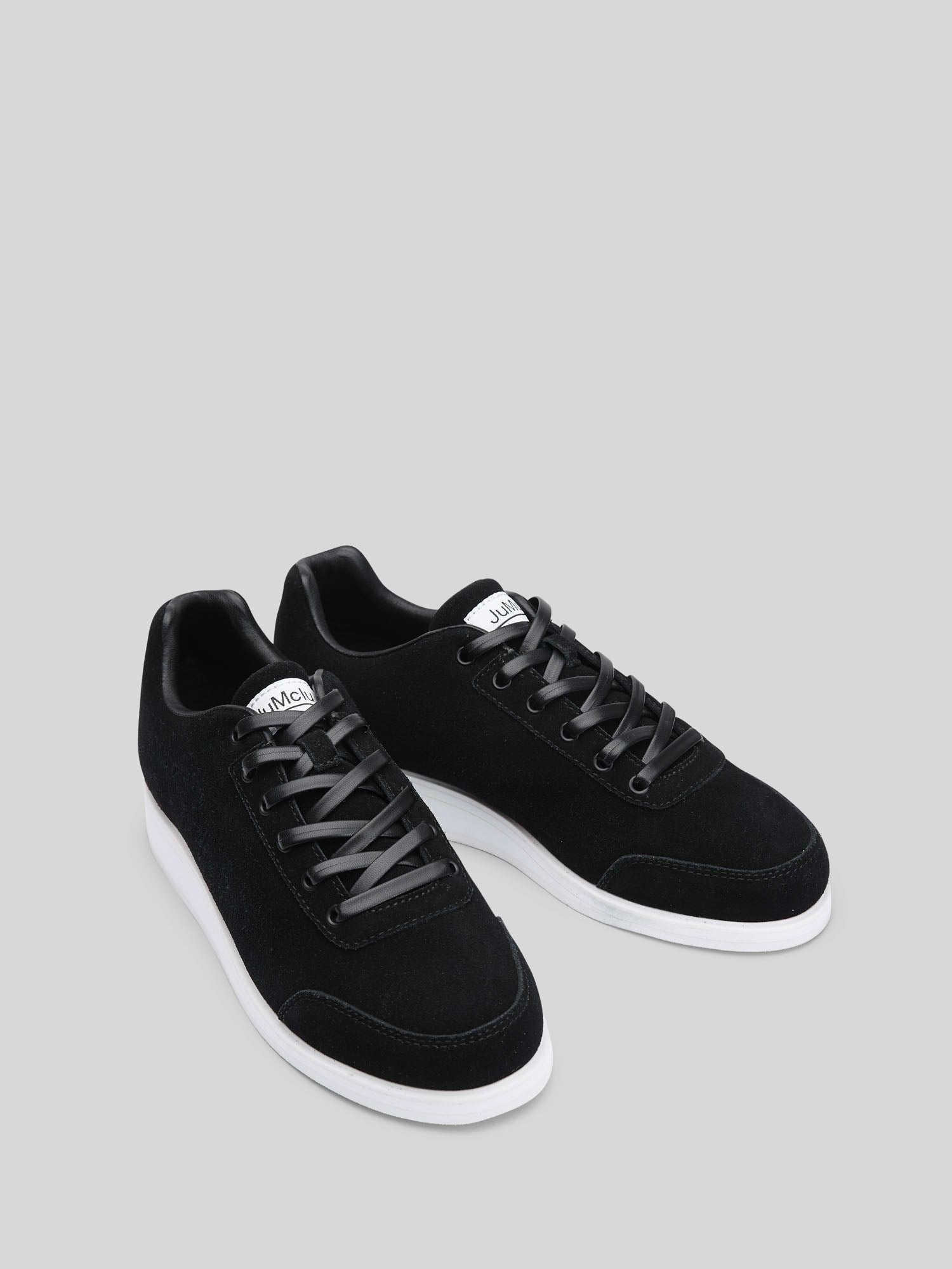 JuMclu Black Suede Luxury Fashion Men’s Sneaker BS