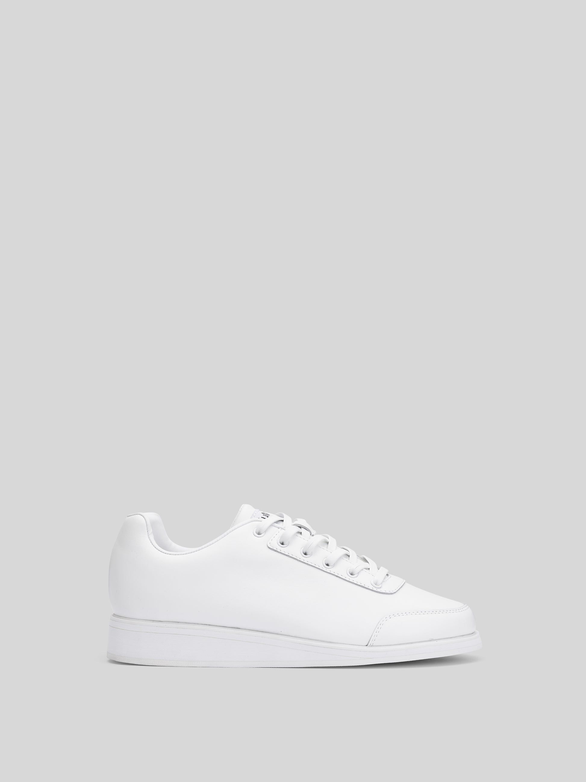 JuMclu White Leather WL Luxury Fashion Portal Sneaker 