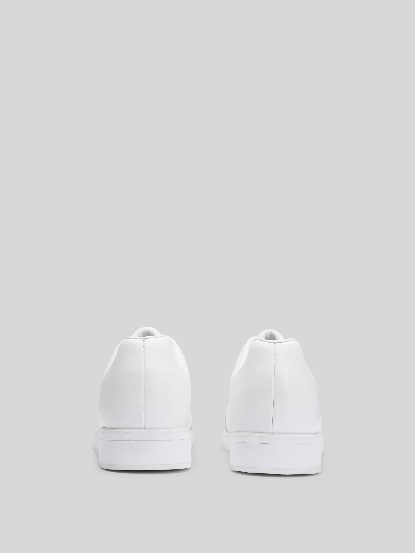 JuMclu White Leather Luxury Fashion Sneaker 