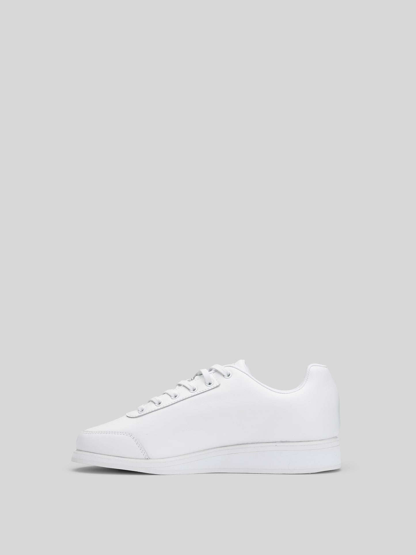 JuMclu White Leather Luxury WL Fashion Sneaker 